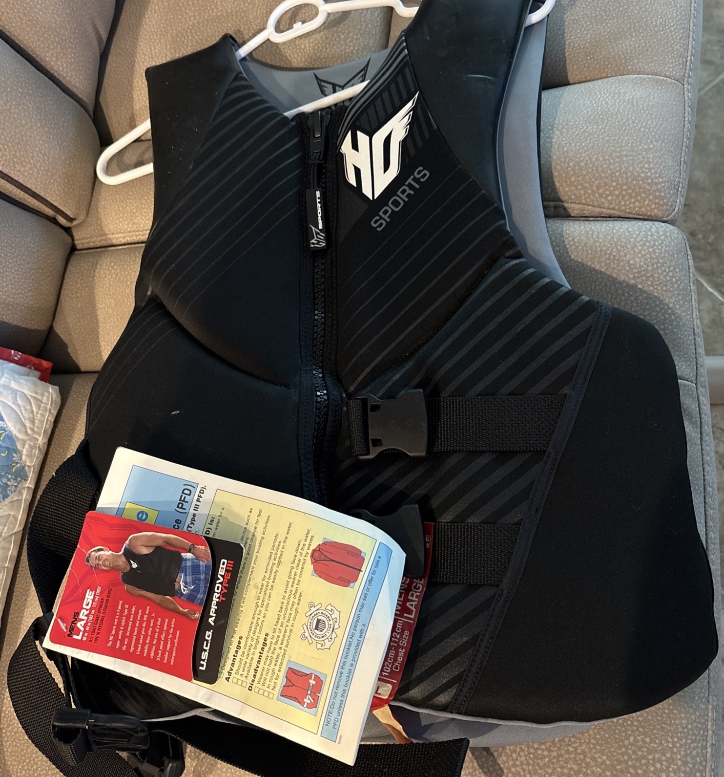 HO Sports Infinite (Black/Grey) Life Jacket Mens Large