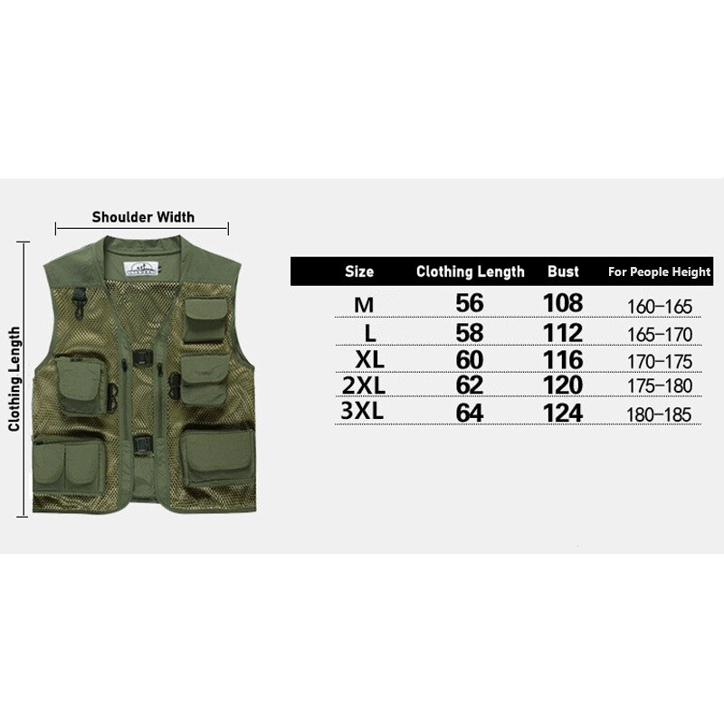 Fishing Vest Jacket for Men Women Utility Vest with Pockets Breathable Quick Dry