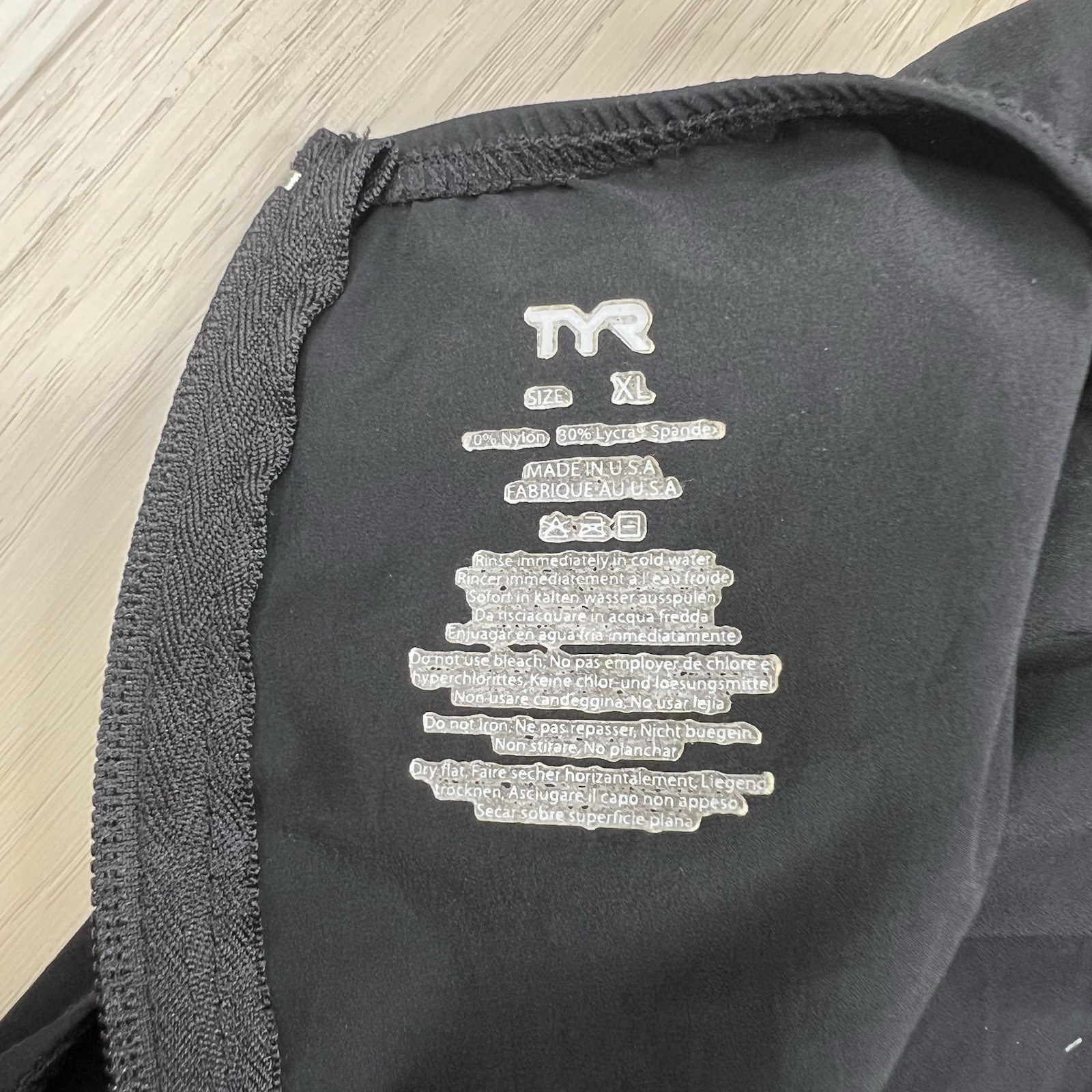 TYR Torque Elite Tri Suit Swimskin Womens Size Xtra Large Black