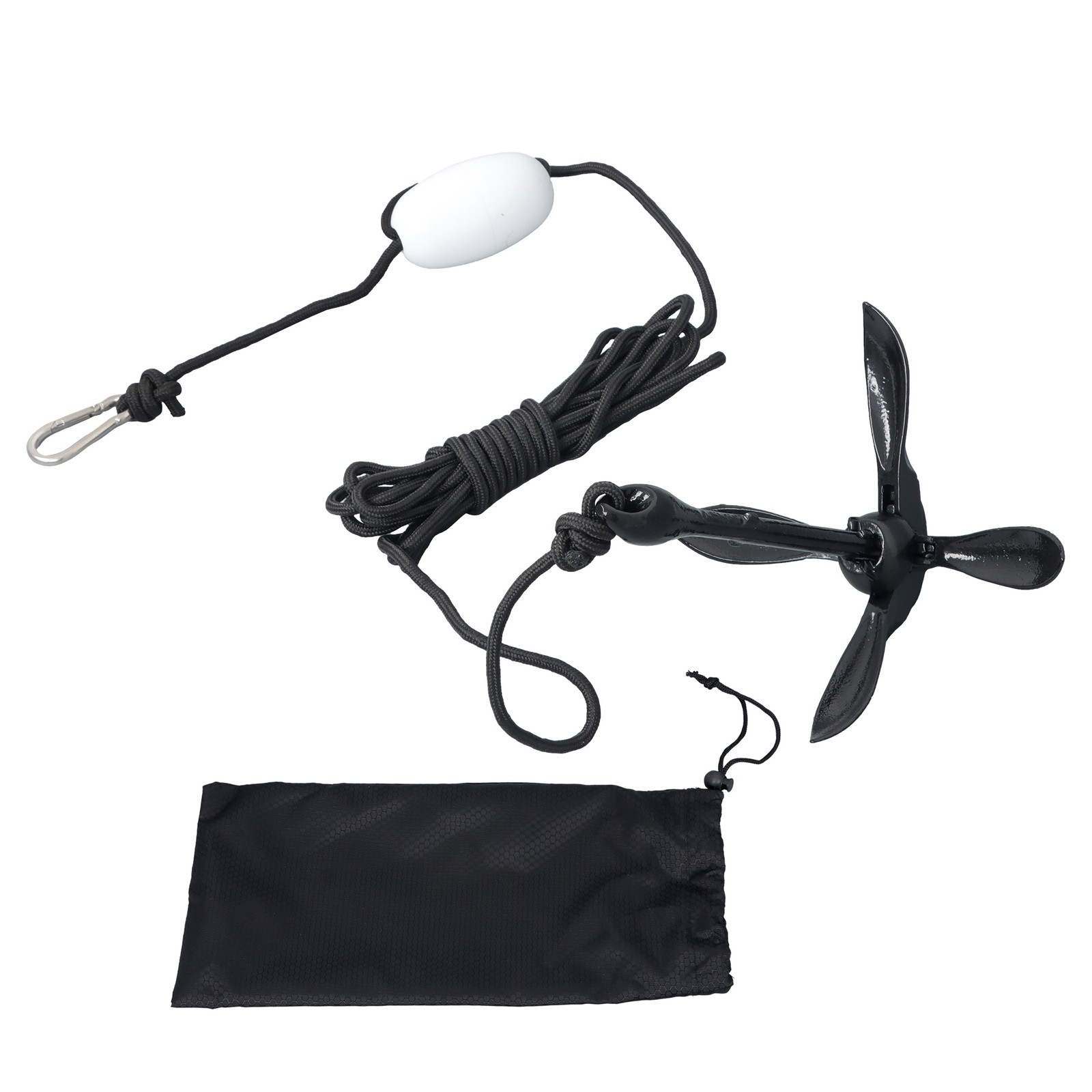 1.5 3.3 5.5 7.1LB Folding Anchor Set For Boats Kayak Canoes Motorboat Paddle