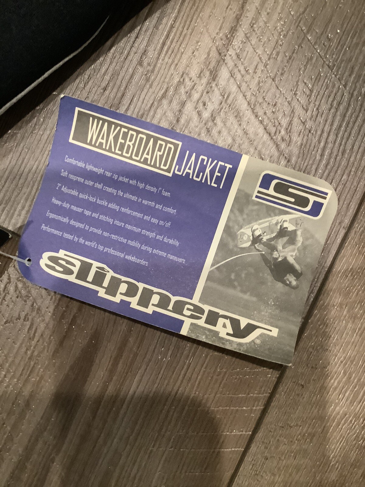 SLIPPERY Surge Neoprene Watercraft Vest / Life Wakeboard Jacket Blue Large