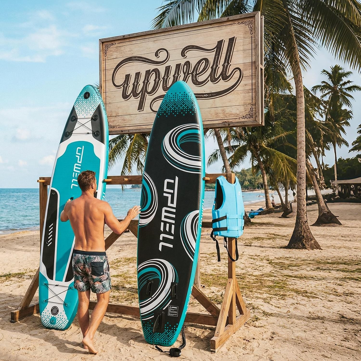 11’6”/11’2”/11’/10’8”/10’6”/10’2” Inflatable Stand Up Paddle Board with sup A…