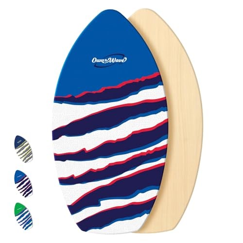 BPS ‘Claw Strike’ 35″ / 40″ Skimboard for Beginners with Colored 40 Inch Blue