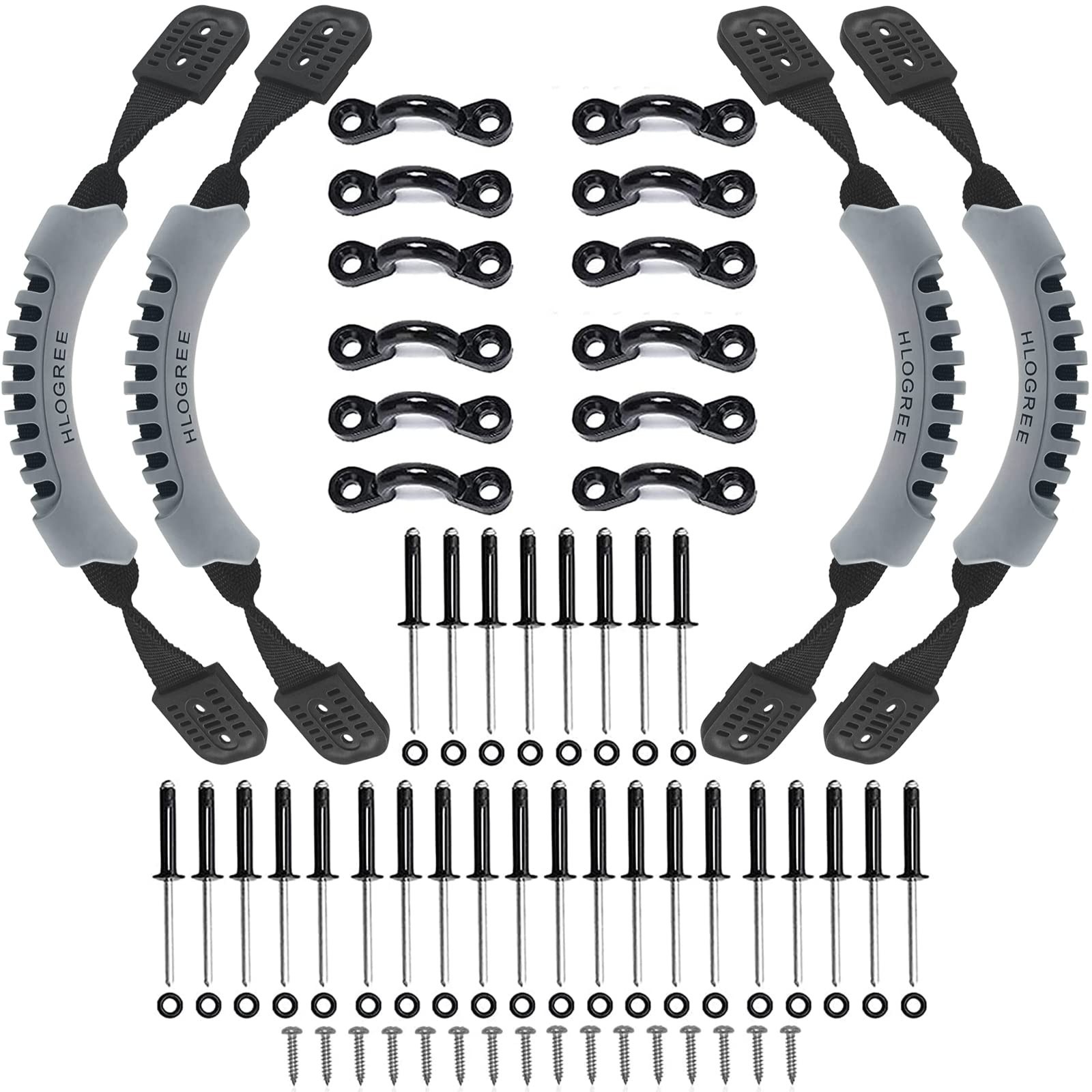 Kayak Carry Handles 2/4 Pack – Replacement Handles with Rivets for All Kayaks