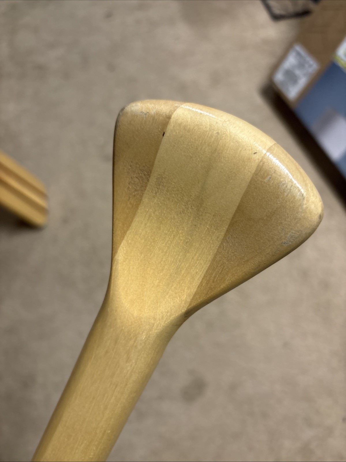 Vtg Feather Brand Canoe Paddle 46.5” Wood Caviness Woodworking Alabama USA