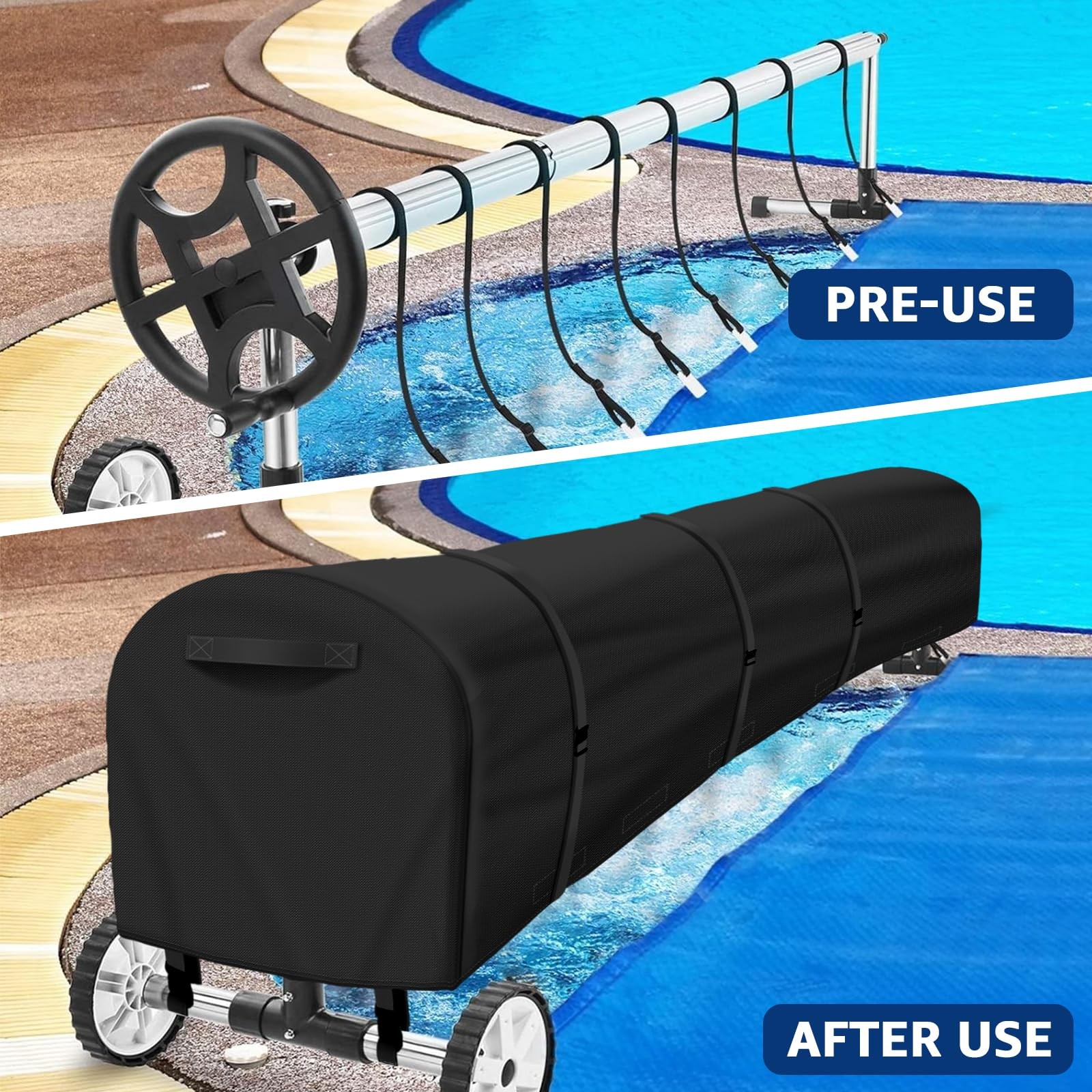 22Ft Solar Pool Cover – UV Resistant, Heavy Duty, Waterproof, Protective Blanket