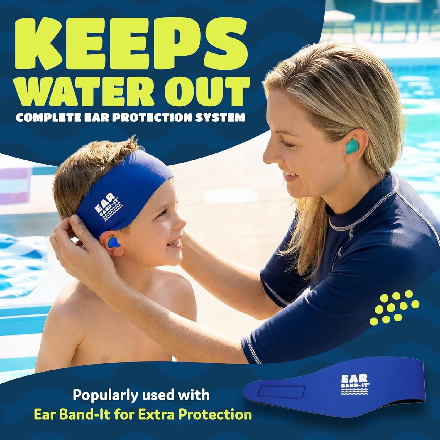Earvolution Moldable Silicone Ear Plugs for Swimming – 3 Pair Pack – Waterproof