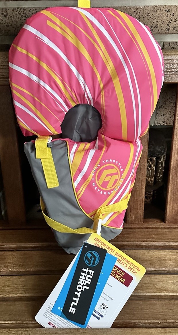 Full Throttle Infant Baby-Safe USCG Approved Life Jacket 0-30lbs NEW (Pink)
