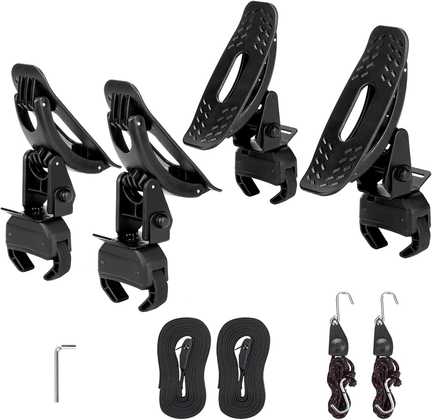 BougeRV Crab Kayak Roof Rack Saddles, Universal Crab Roof Mount Kit for Car SUV