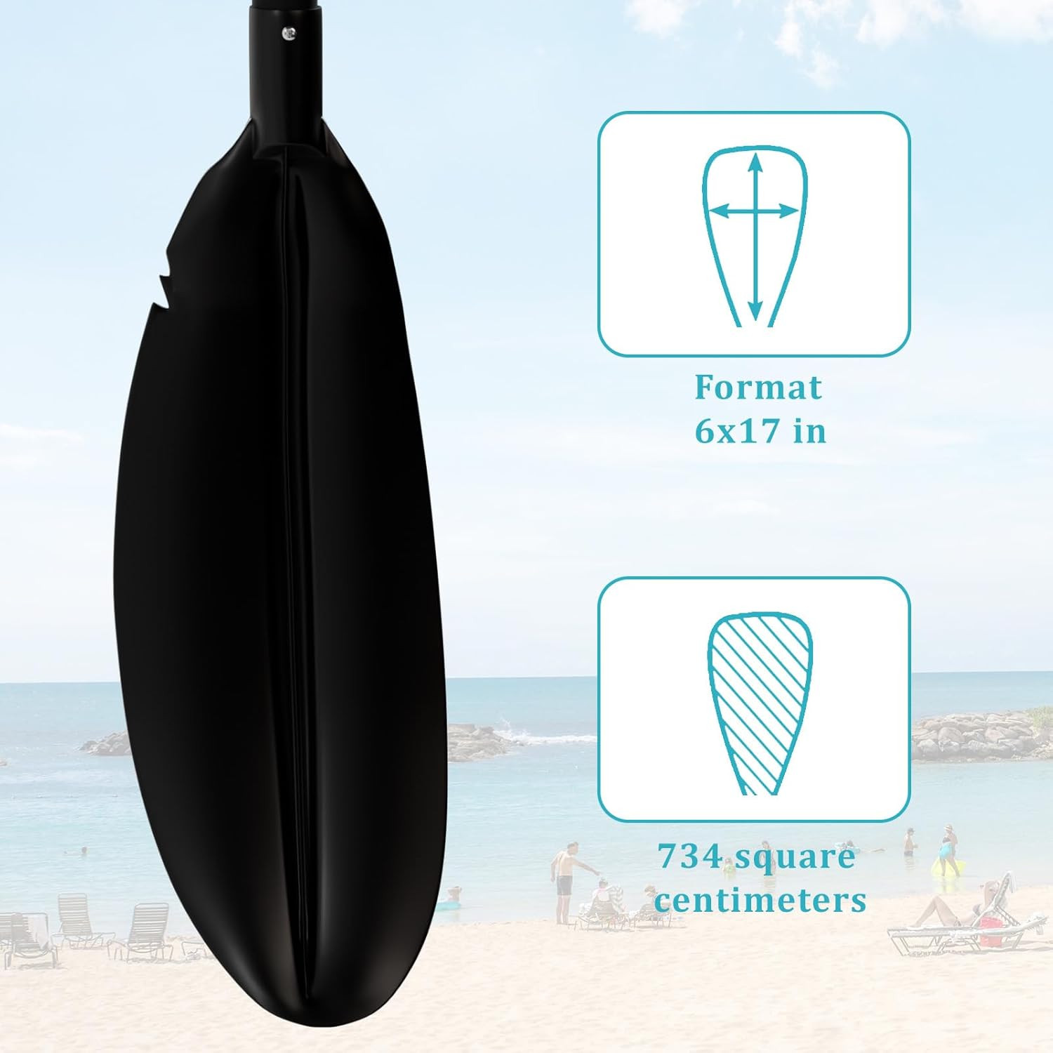 Floating Kayaking Oars,Paddle Board Paddle Detachable Adjustable Alloy Shaft