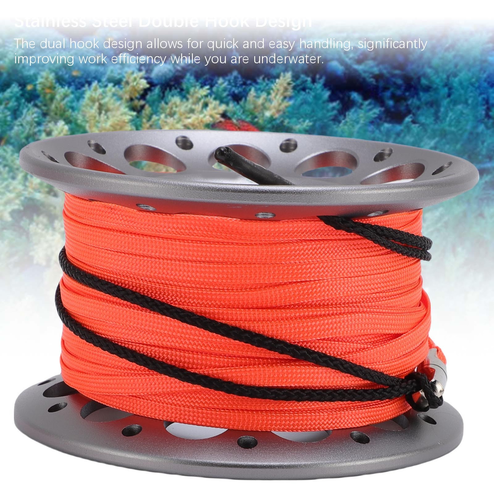 1 Piece 30m Scuba Diving Reel Lightweight & Durable For Divers Aluminum For CHU
