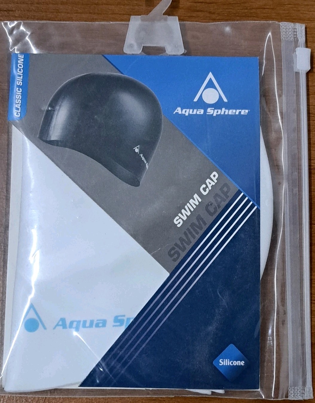 Aqua Sphere Classic Silicone Swim Cap White Waterproof Triathlon Swim Training