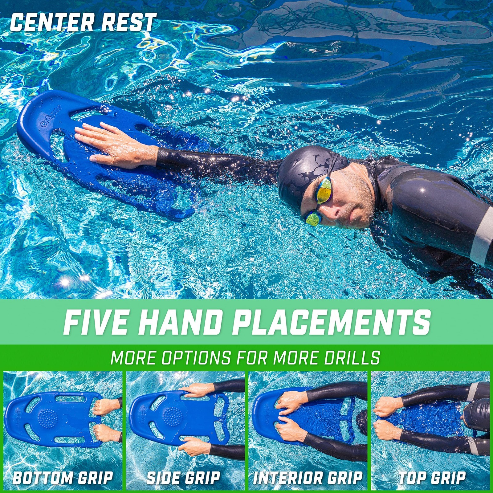 Swim Kickboard for Training – Adult & Kids Sizes – X5 Pool Exercise Float