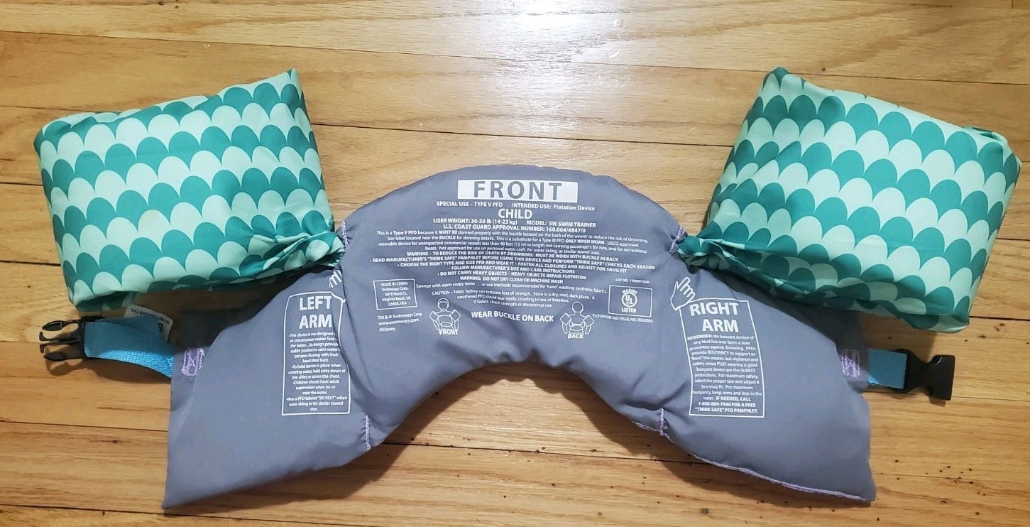 Puddle Jumper Flotation Device Aid Ariel Little Mermaid 30 To 50 Pounds Lbs EUC