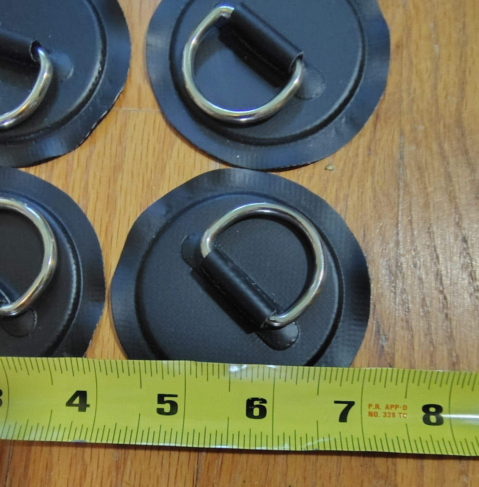 D Ring Patch PVC /D Type Stainless Steel Ring Rubber Boat, Kayak 3 1/8″