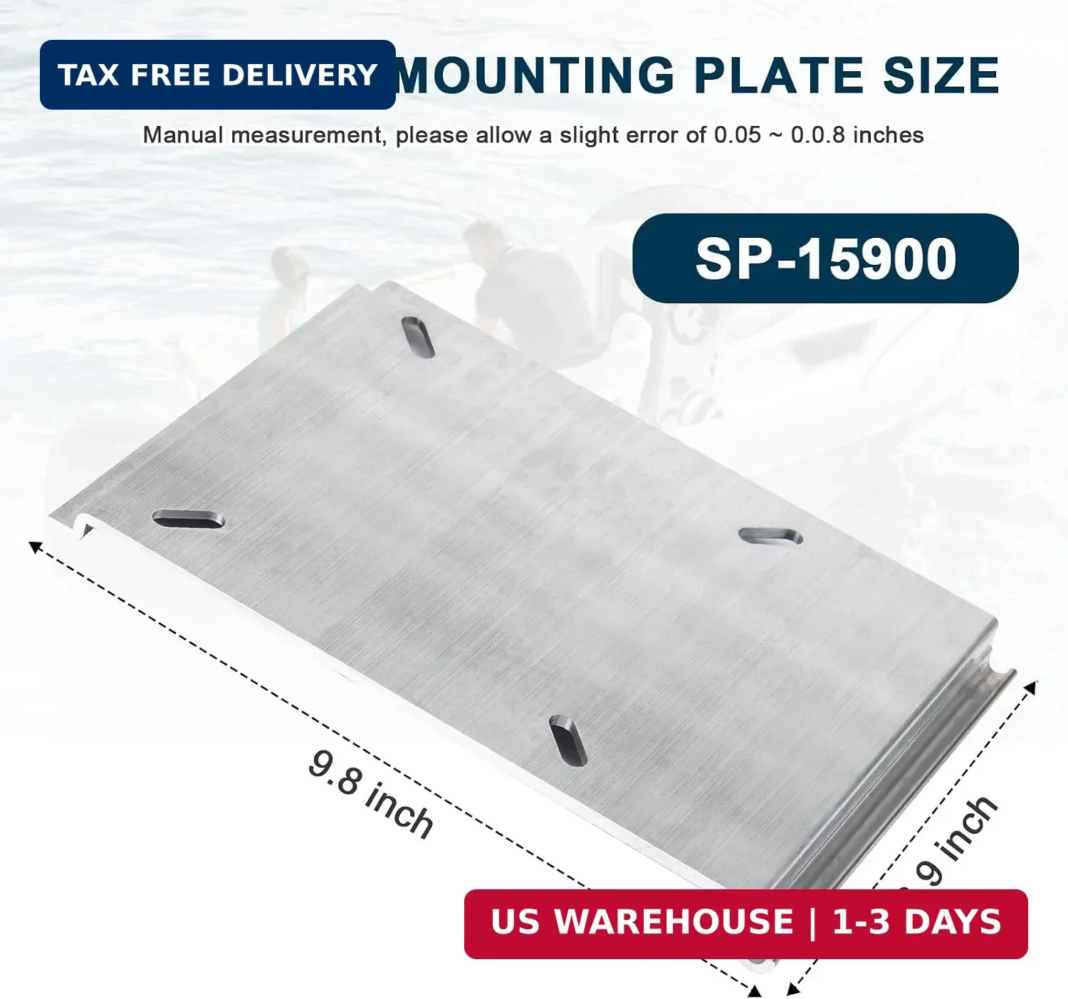 For Attwood SP-15100 Boat Seat Mounting Plate, Boat Seat Mount Plate for Jon Boa
