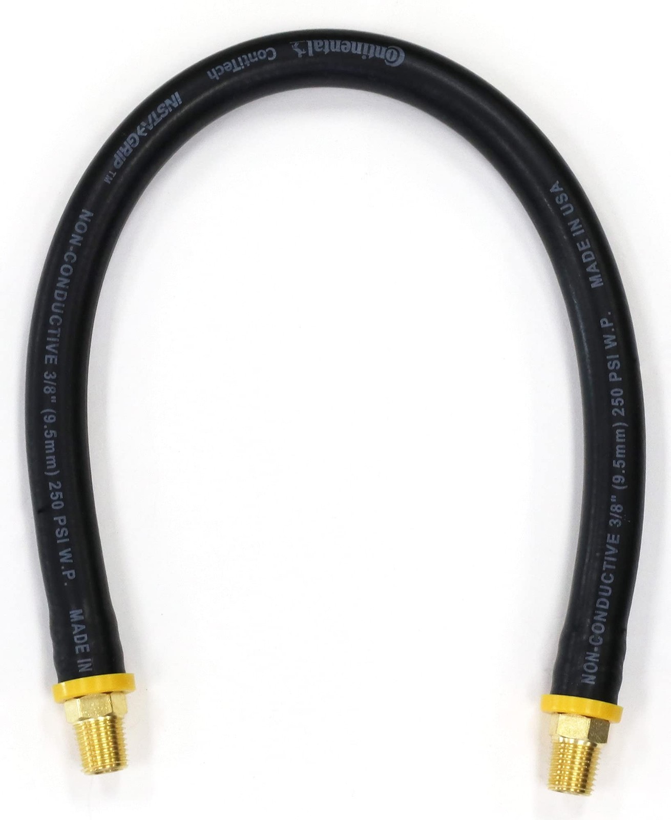 18-inch Short Air Compressor Hose: 1/4″ Male NPT To 1/4″ Male NPT Connections…