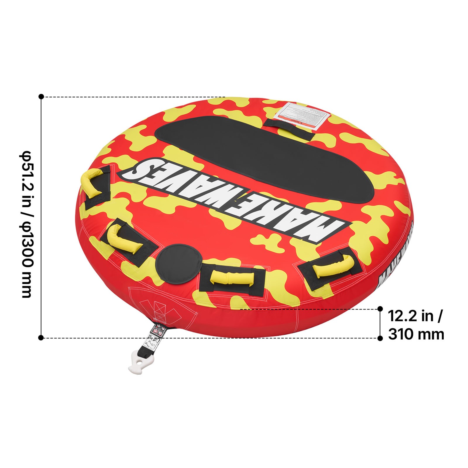 Uimoso Towable Tube for Boating 2-Person Inflatable Water Sport Boat Tube