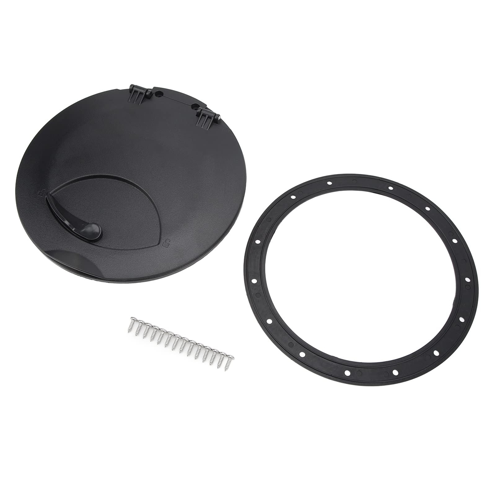 11.2 Inch Black Deck Plate Kit Hatch Storage Bag Kayak Boat Fishing Rigging