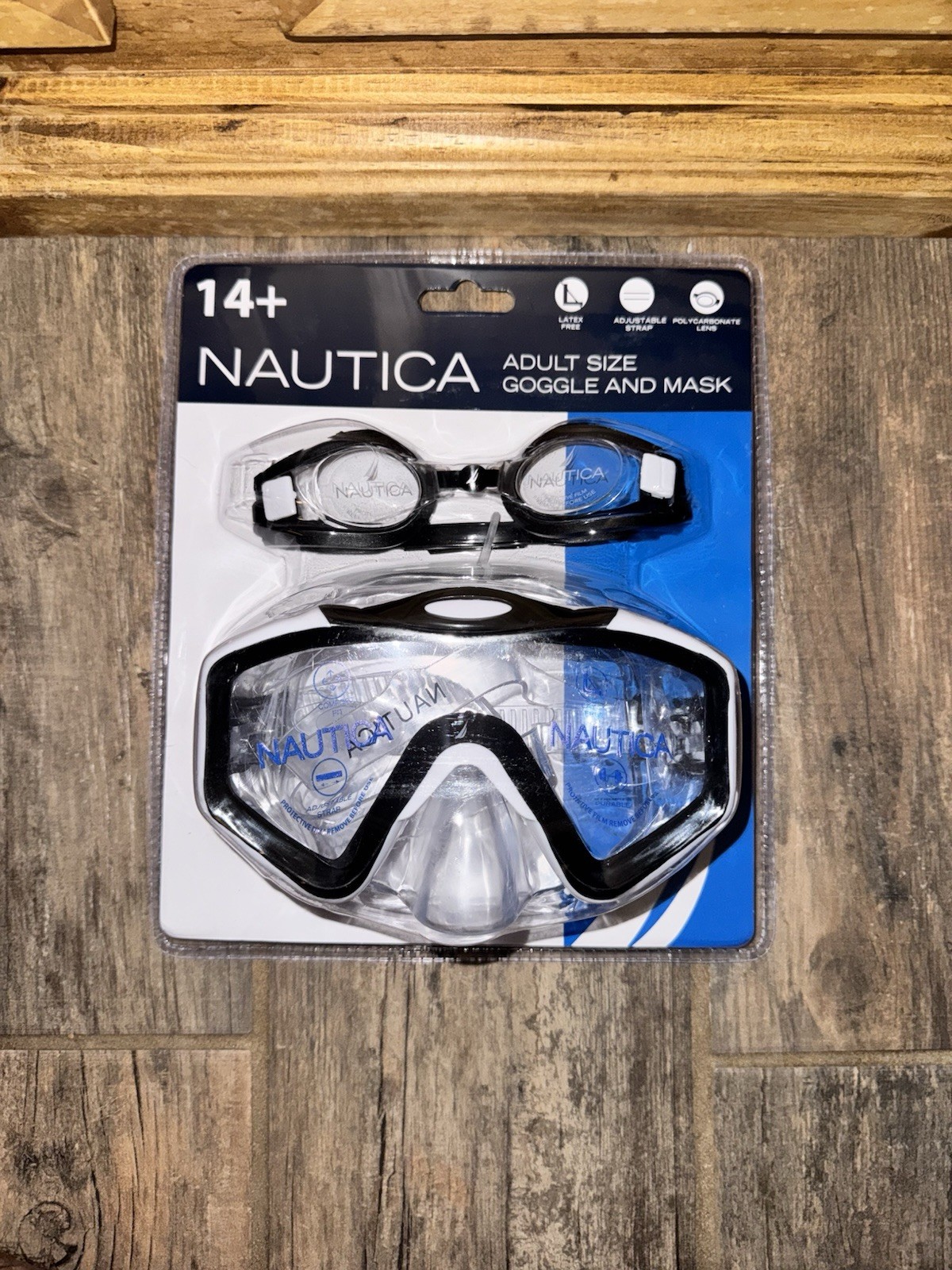 Nautica Goggle and Mask. Adult Size Set of 2
