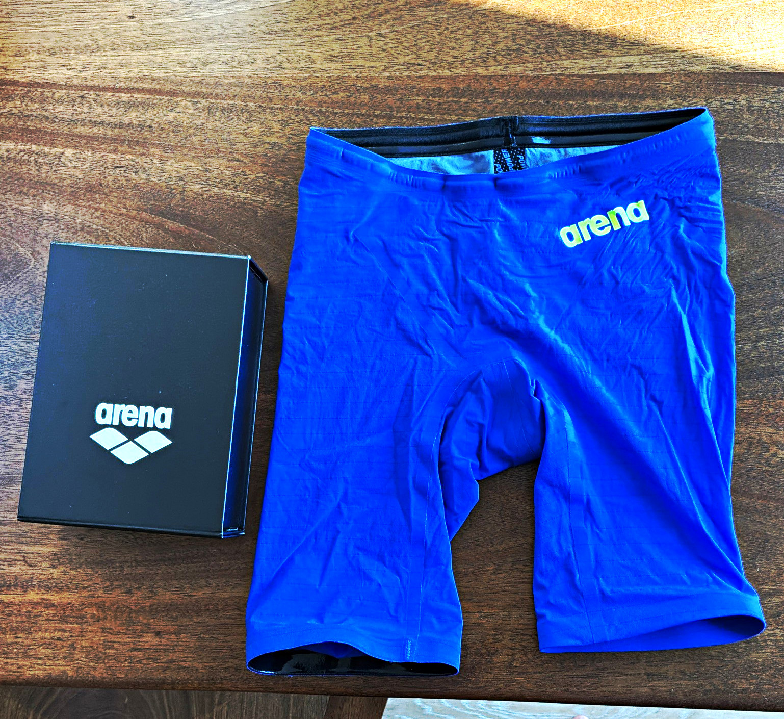 Arena Men’s Powerskin Carbon Air2 Jammer Tech Suit Swimsuit Size 28Electric Blue