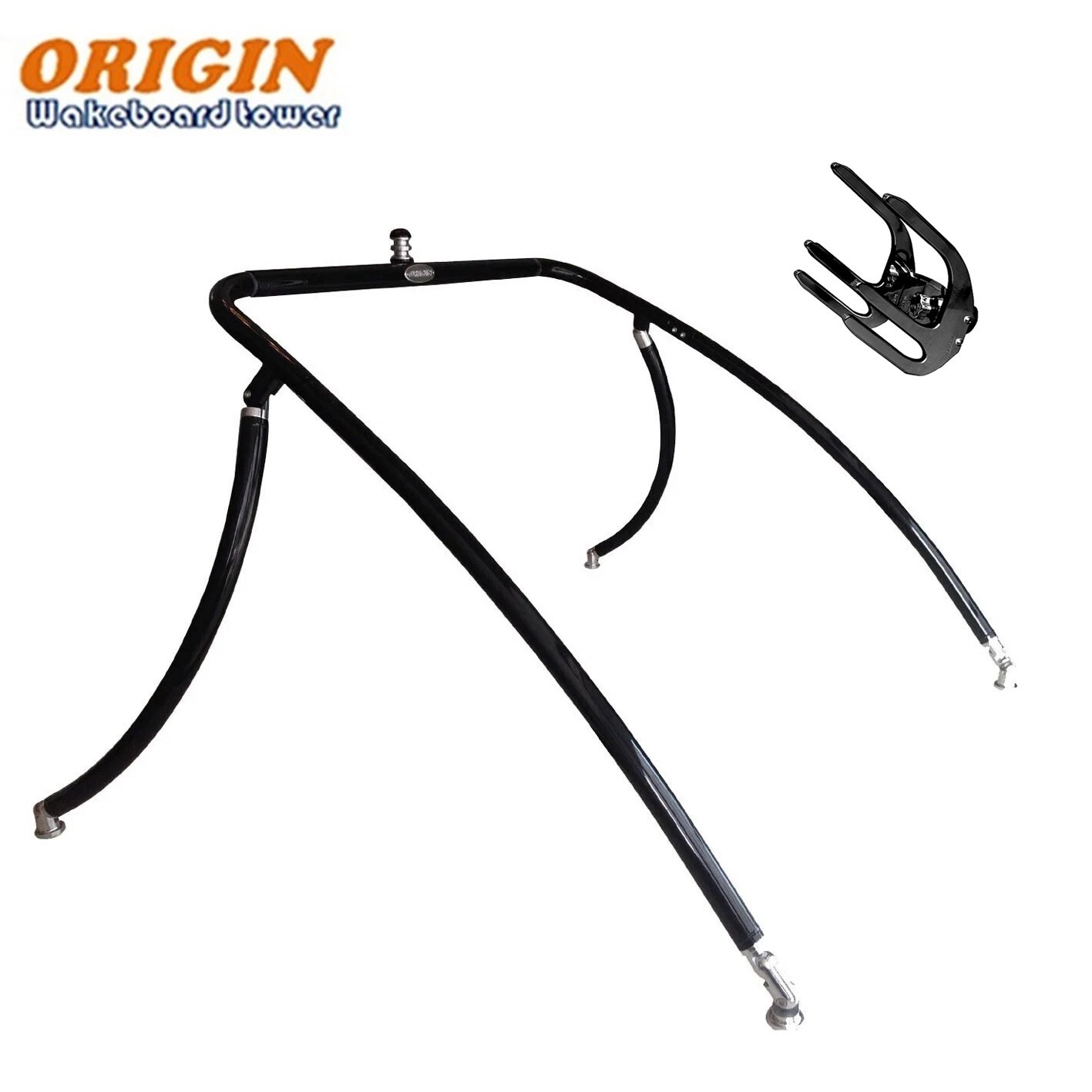 Origin Advancer Wakeboard Tower black plus Reborn Pro+ OR Knee/Wake Combo Rack