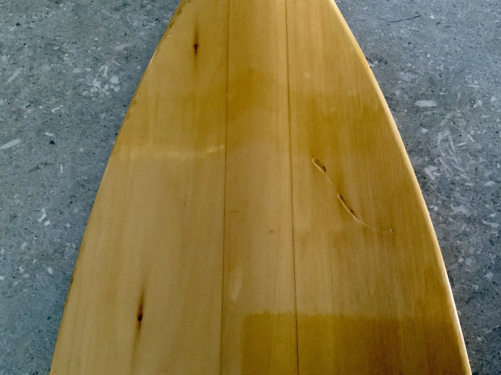 Vintage Old Town Wooden Canoe Paddle 57” Made In Canada Original Stickers