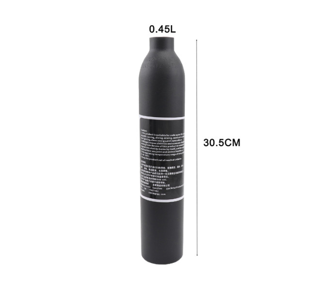 4500PSI Aluminum Co2 Air Tank M18x1.5 Cylinder Oxygen Gas Bottle Filling Diving