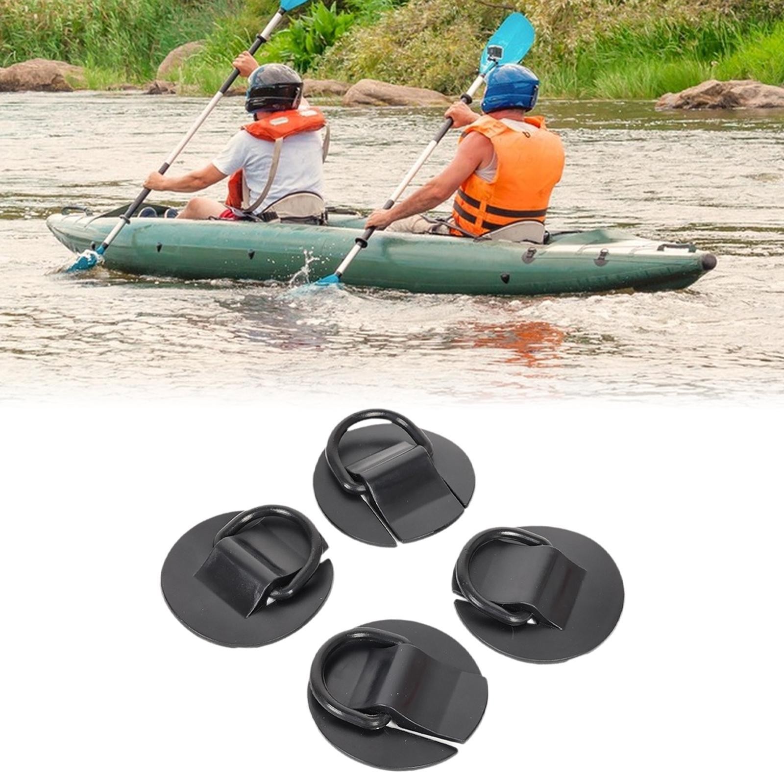 4x D Rings Patch Kayak Hardware No Glue Include Heavy Duty Fixed Buckle D Ring
