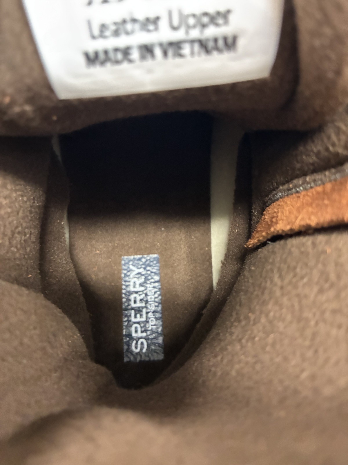 Sperry Women’s Leather Upper Duck Boots Size 12M Brown