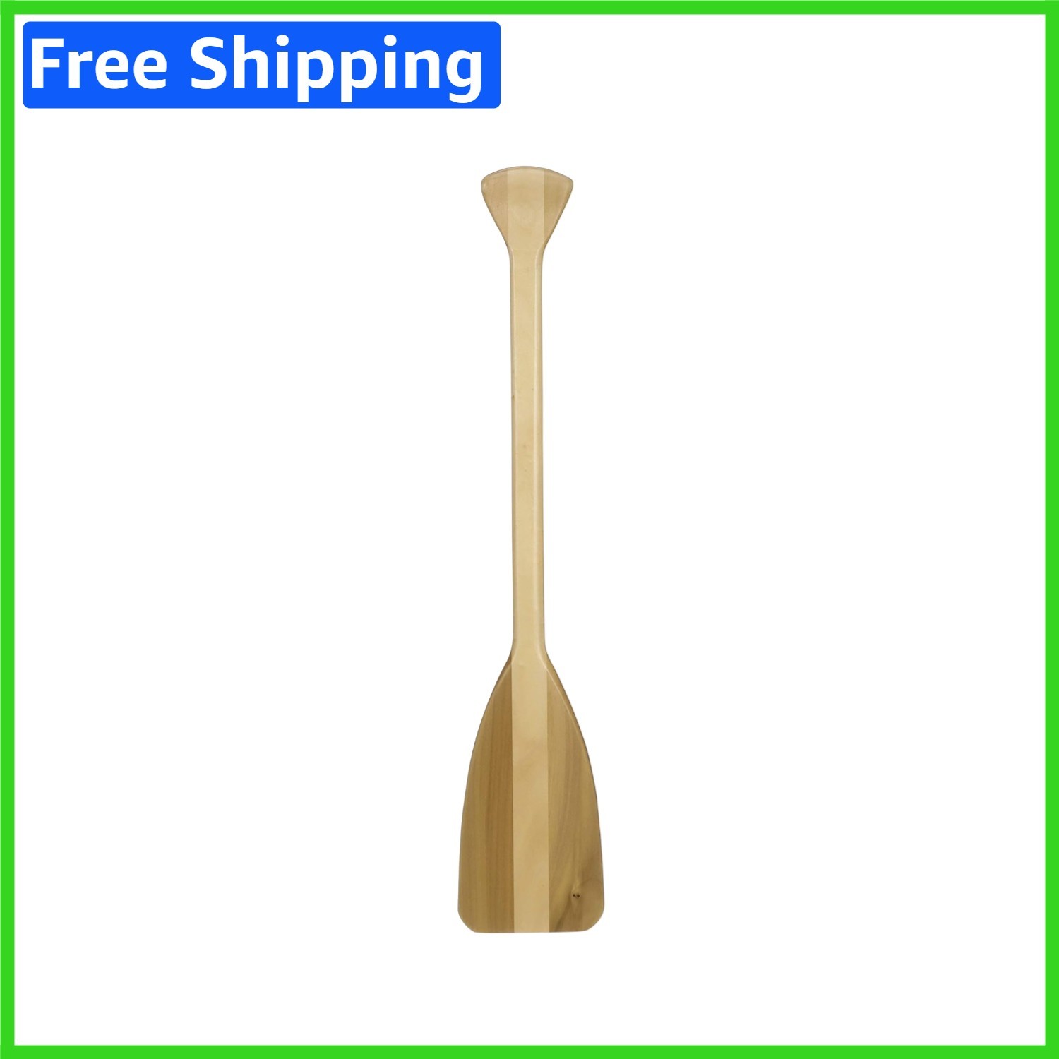 Ergonomic 2.5 FT Paddle – Durable Varnished Wood for All Watercraft Adventures