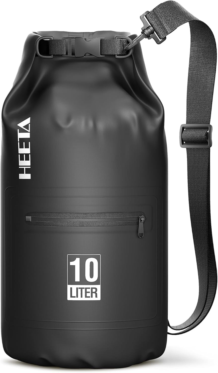 Waterproof Dry Bag Backpack 5L/10L/20L/30L/40L w/Front Zipper Pocket f/ Kayaking