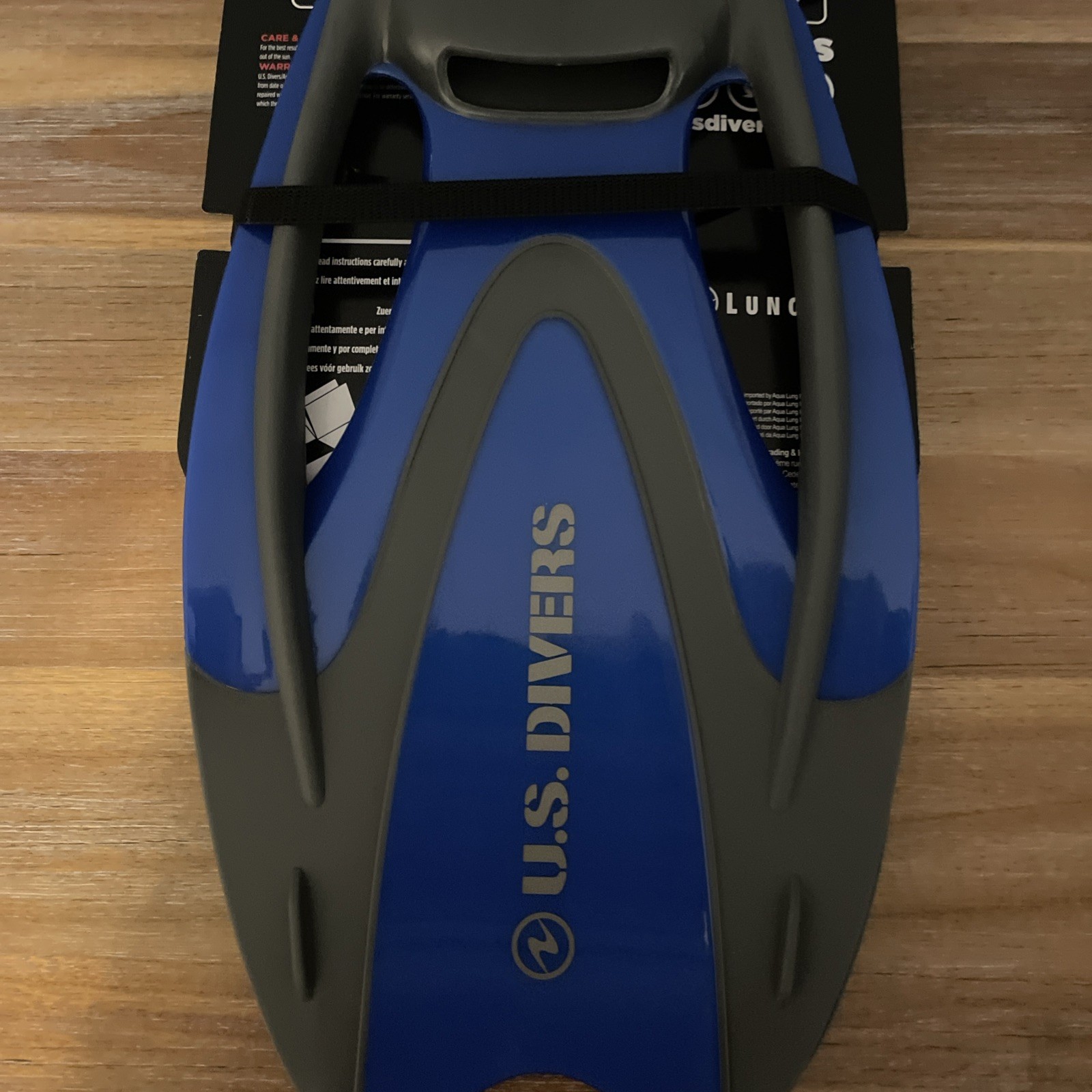 U.S. Divers Blue Gray Adult Swimming Scuba Diving Fins Size Med-Lrg or 8-9.5