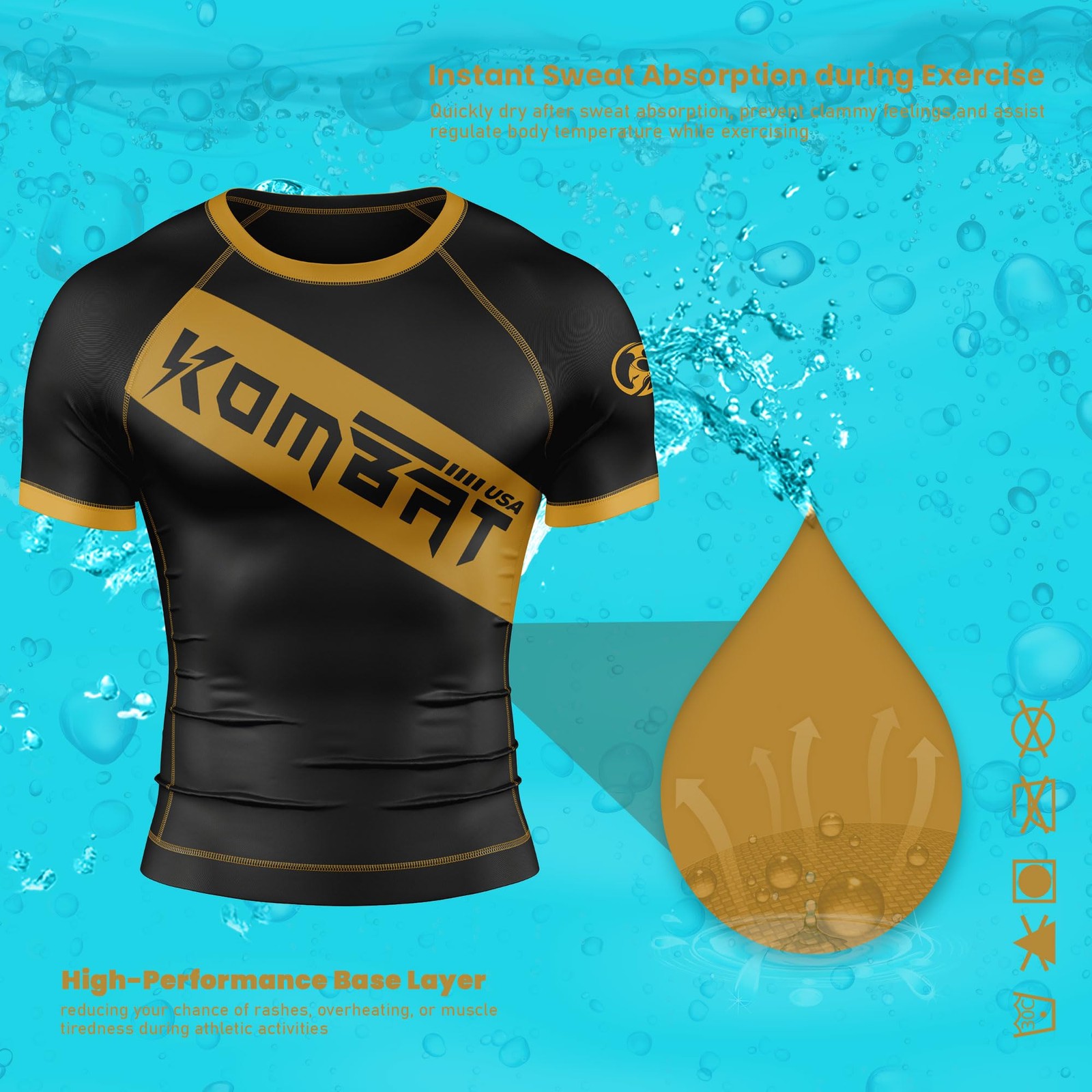 Kids BJJ Rash Guard Half Sleeve – Youth Boys & Girls Compression No Gi Shirt,…