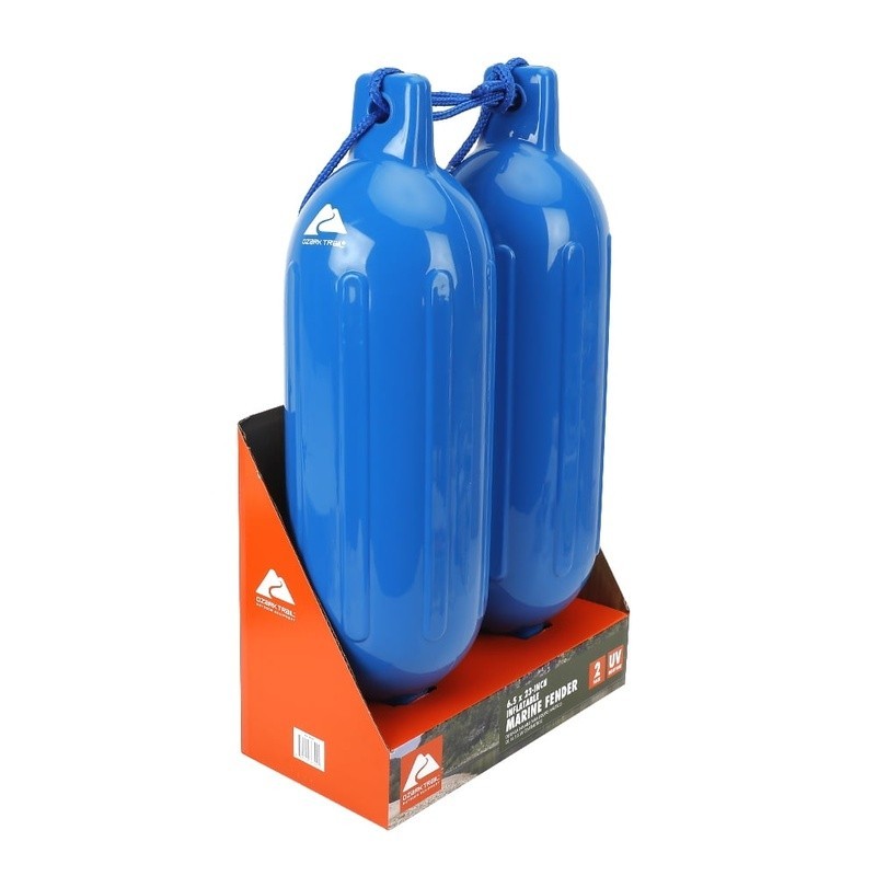 Inflatable Boat Fenders 2-Pack Marine Bumpers Durable PVC Protection Buoys New