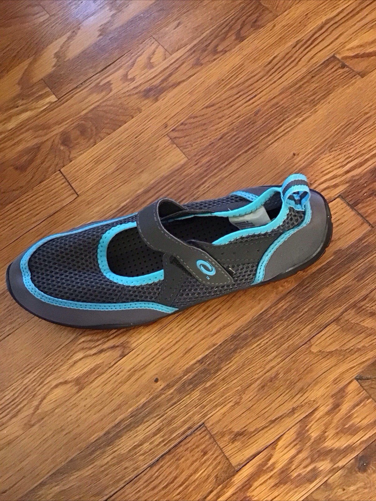 O’RAGEOUS Aqua Blue & Gray – Water Shoes Women Size 8 – Mary Jane’s