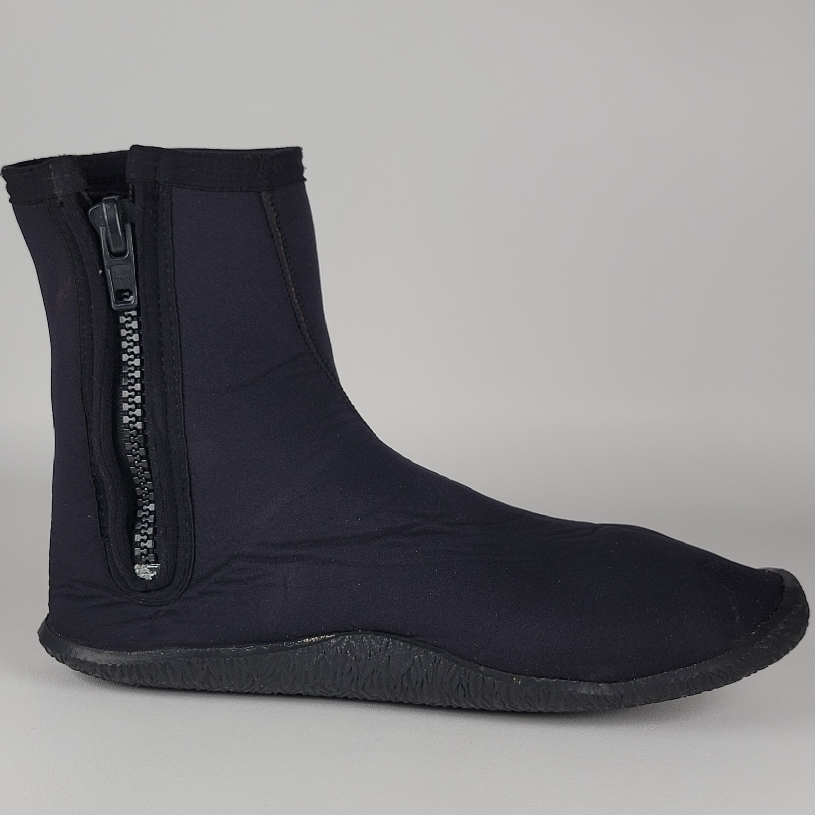 Deep Sea Black Zip Up Scuba Shoes Size 14