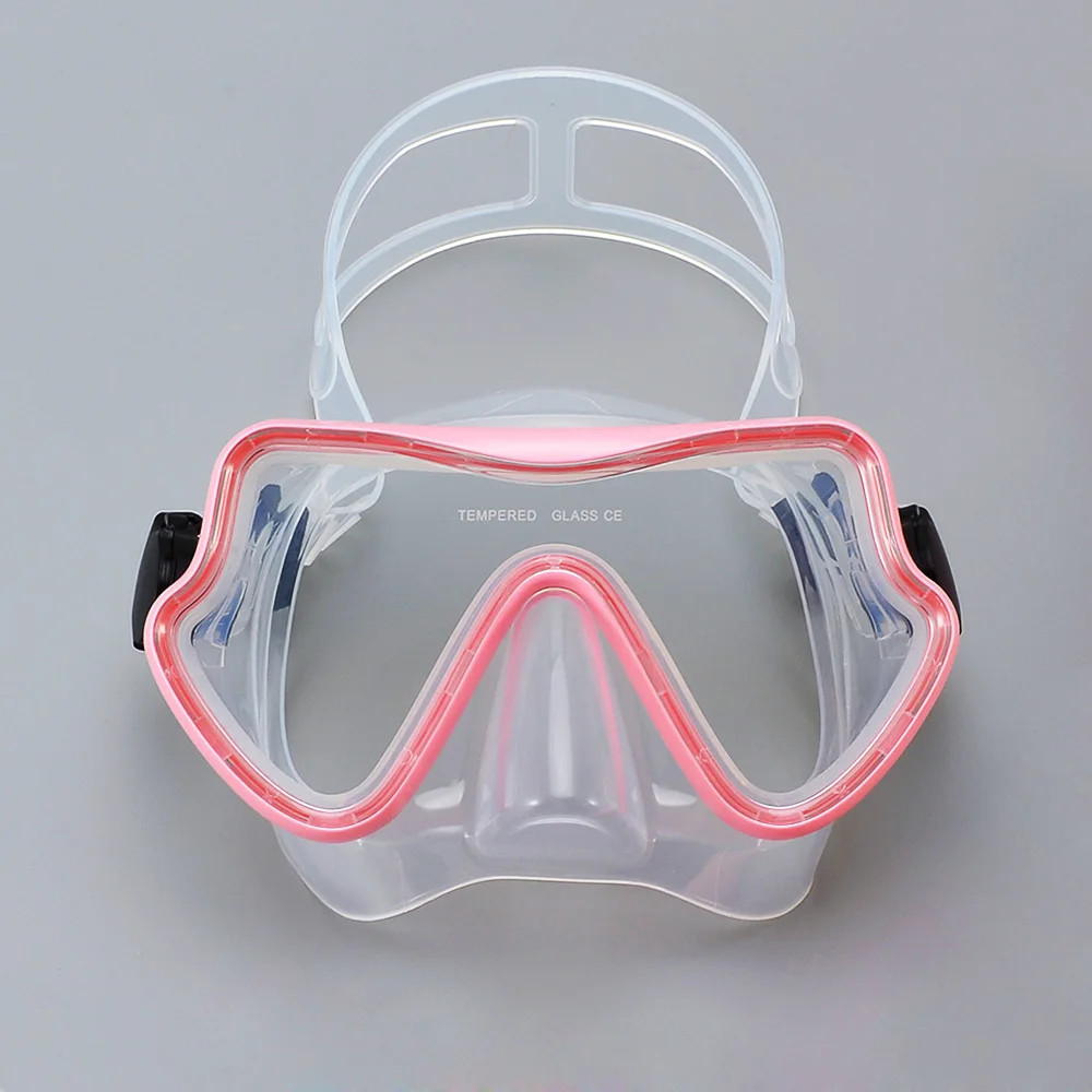 Diving Mask Snorkeling Goggles Panoramic HD Tempered Glass Anti Fog Mask Swim