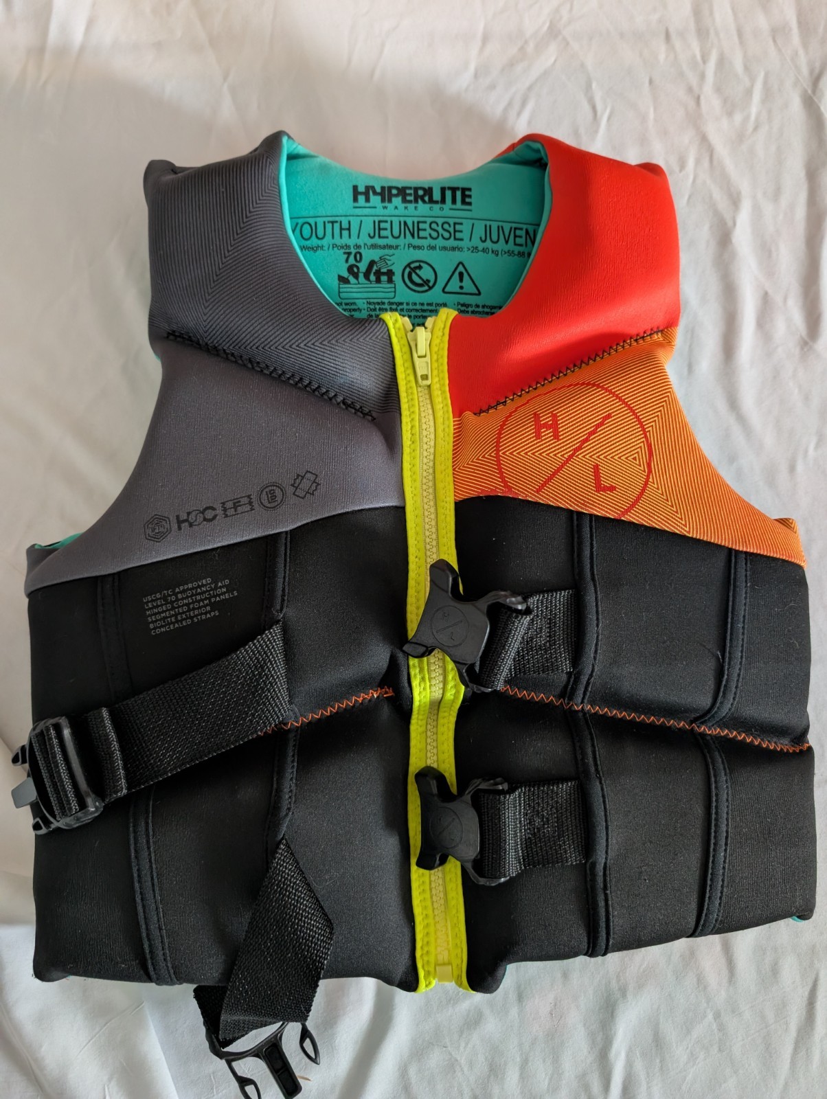 Hyperlite Youth Life Jacket Flotation Vest, Model Youth, MPN VH40116