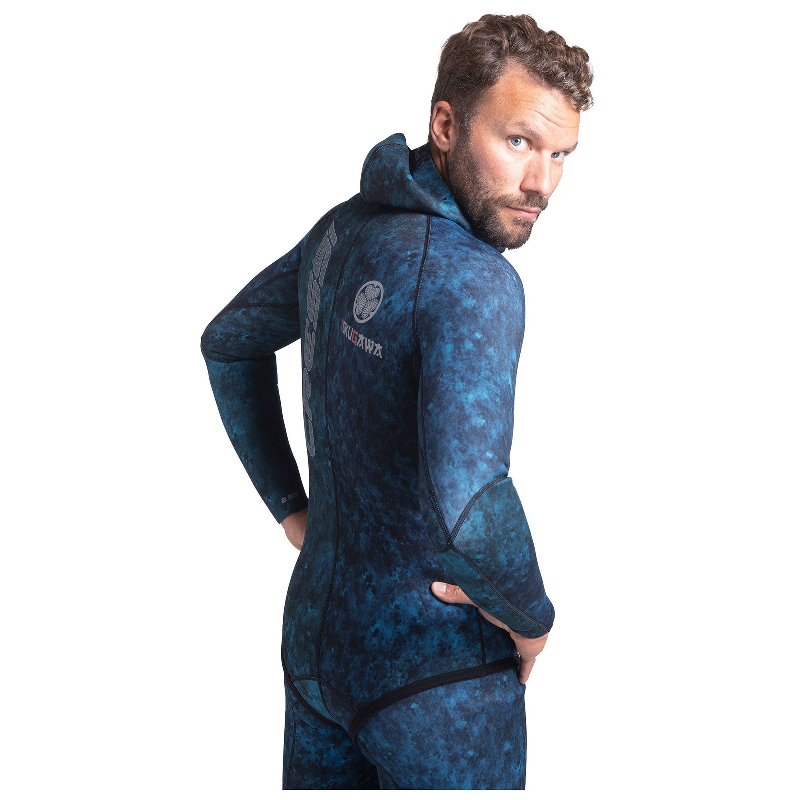 Open Box Cressi 2mm Man Tokugawa Nylon Two-Piece Wetsuit With Hood – 3X-Large