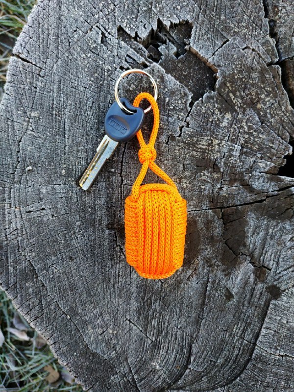 Orange Floating Cork Water Sport Key Chain Float Kayak Boat Sailing Buoy Key
