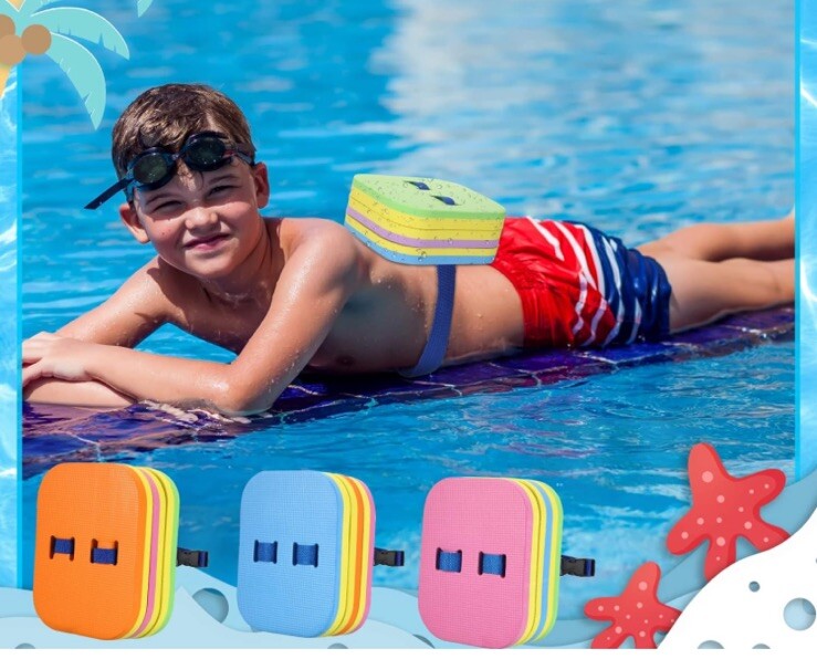 EVA Back Float Swimming Aid Training Float Split Safe Training Aid NIB
