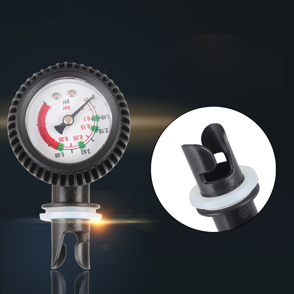 Compact Air Valve Pressure Gauge Accurate Readings Easy Transportation
