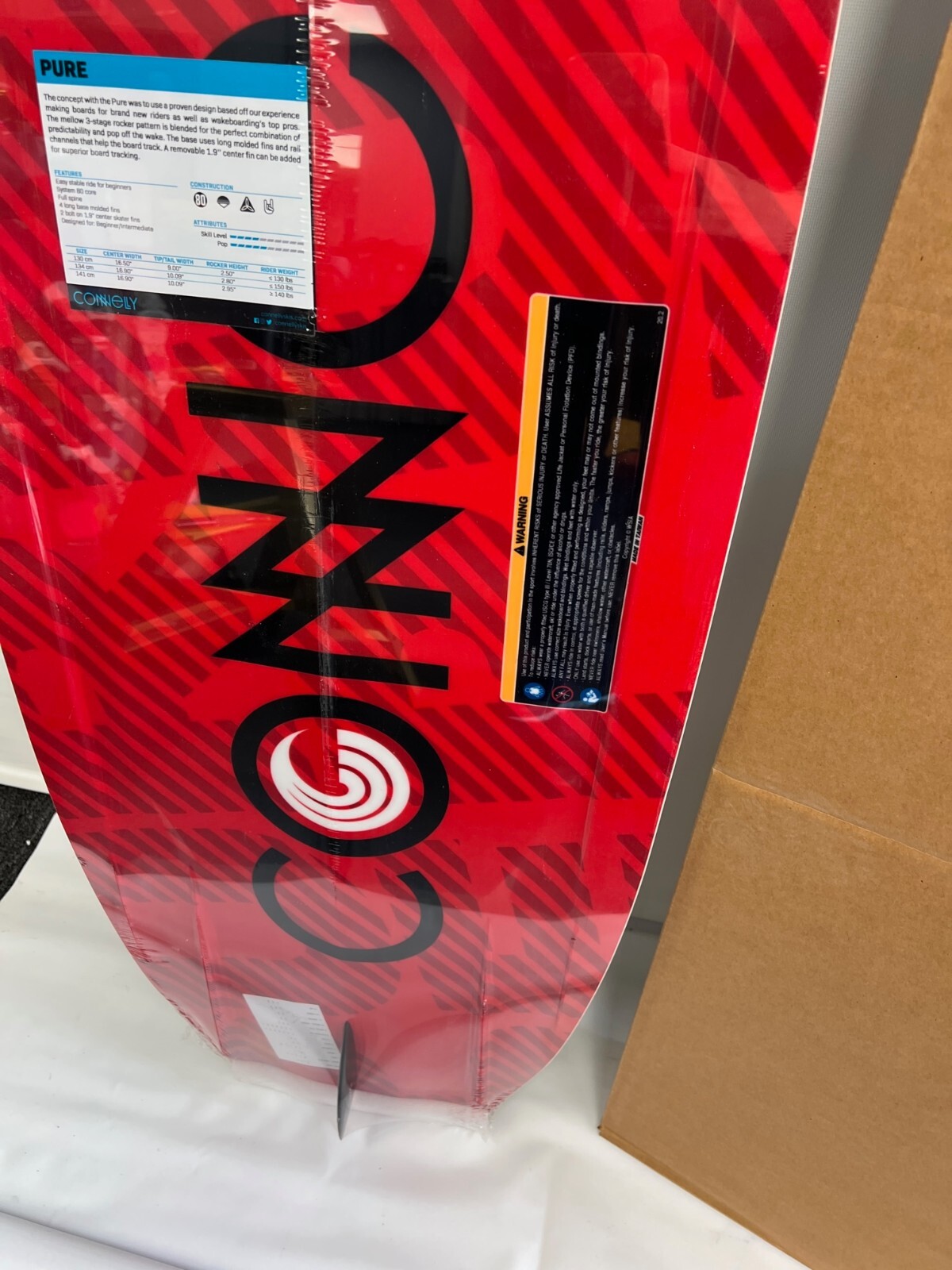 Connelly Pure Wakeboard 134 NIB Sealed 2022 FREE SHIP Novice/Intermediate