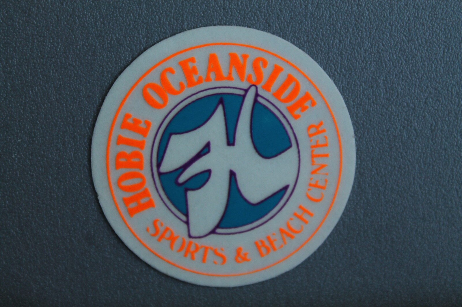 Hobie Surfboards Oceanside Neon Orange Blue OG 80’s V58A Vintage Surfing STICKER