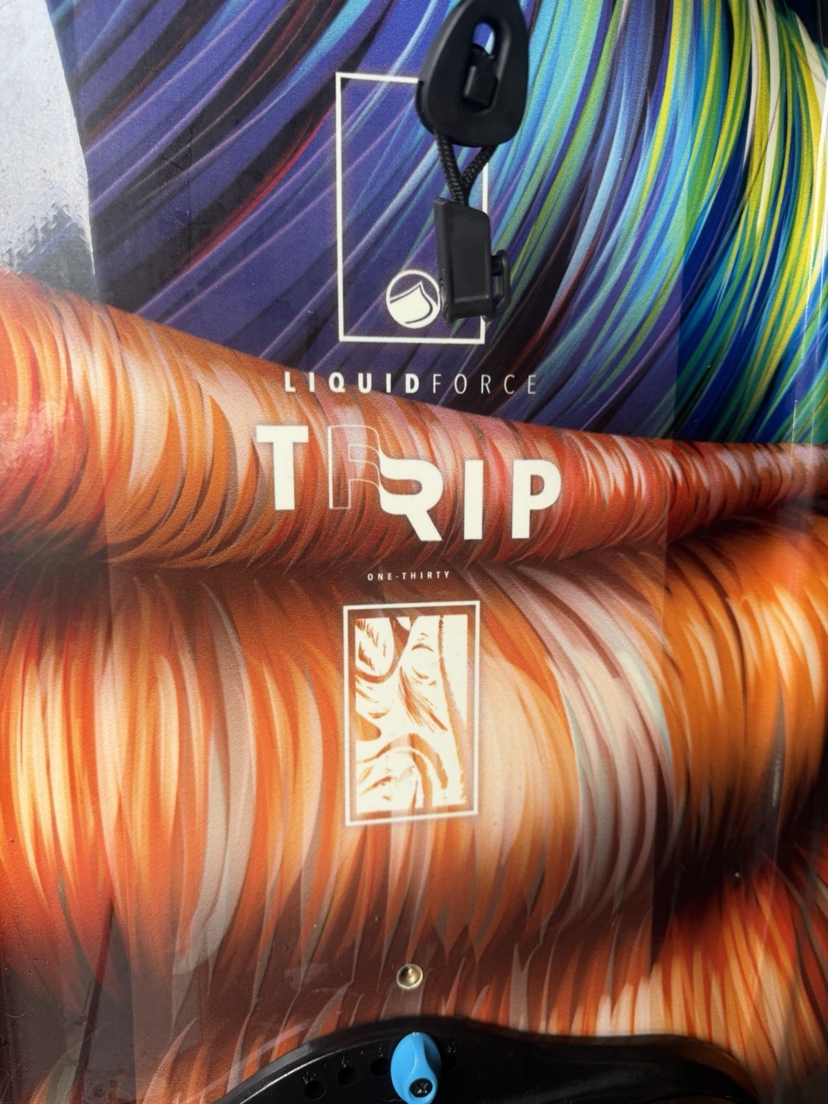 Liquid Force Trip Wakeboard with Bindings, Multicolor Graphic