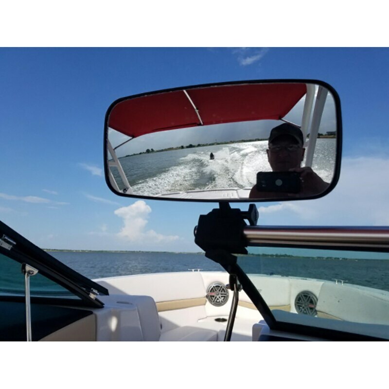 Marine Boat Rearview Mirror for Ski Wakeboard Tower Convex Mirror us