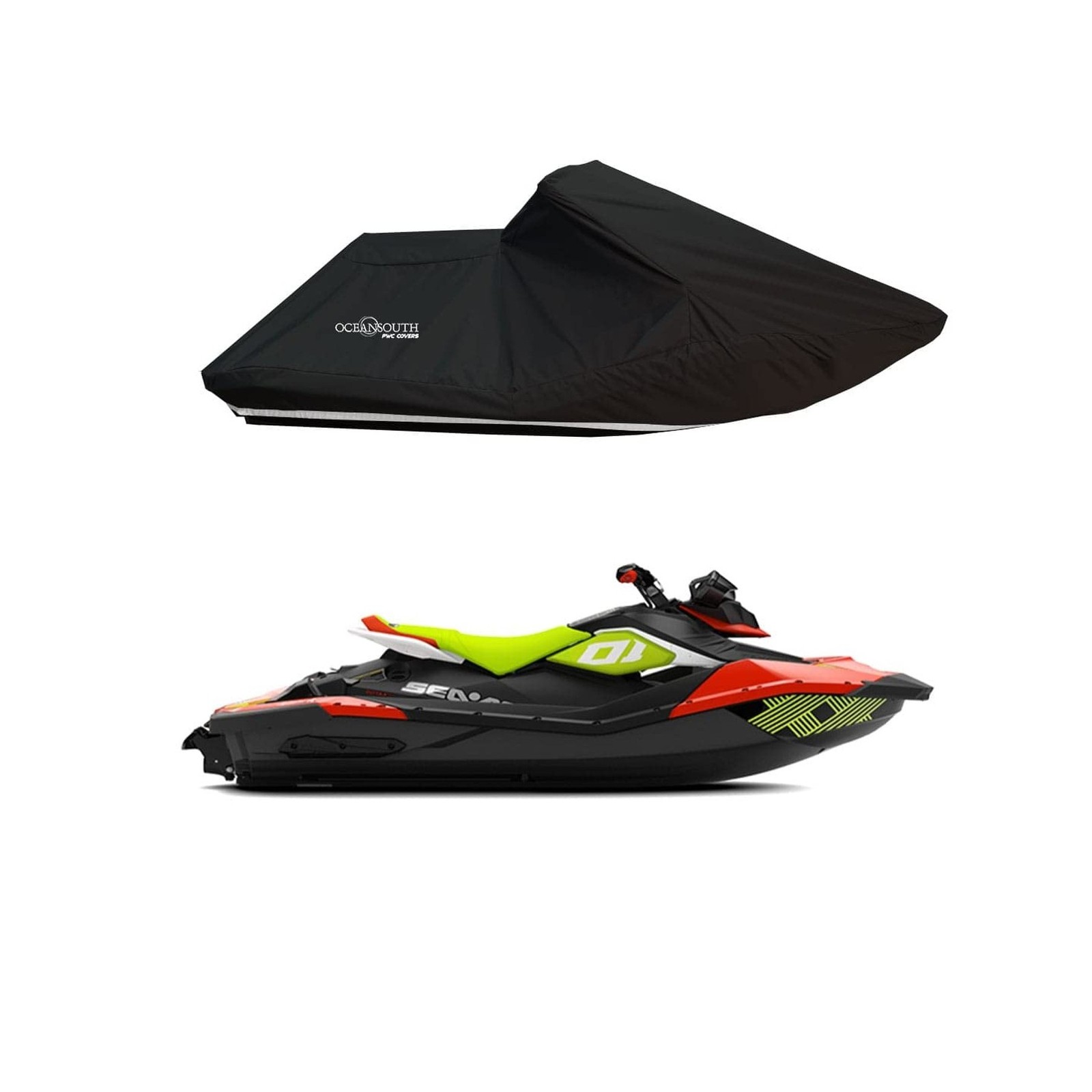 Oceansouth SEA-DOO Spark TRIXX 2UP Jet Ski Cover – Custom Fit PWC Cover &#