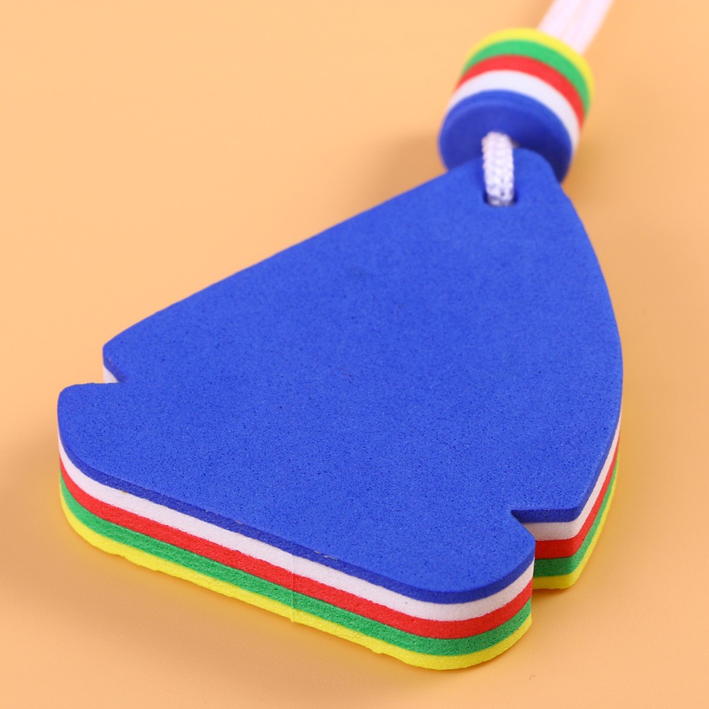 2Pcs Eva Floating Durable Key Ring Blue for Canoeing Fishing and Sailing
