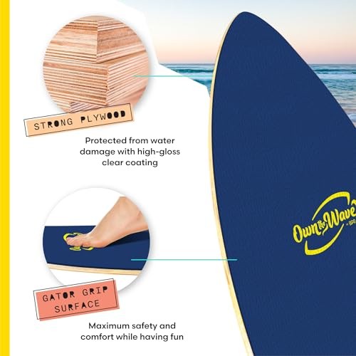 BPS ‘Hang Loose’ 35″ / 40″ Skimboard for Beginners with 40 Inch Dark Blue